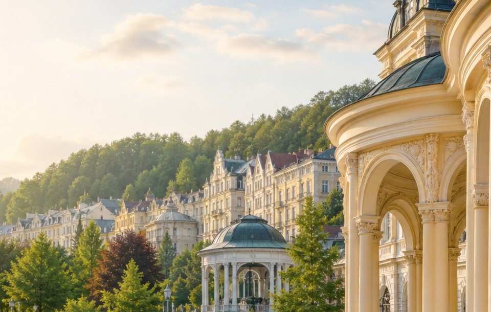 Hotel Kolonáda в центре Марианских Лазней